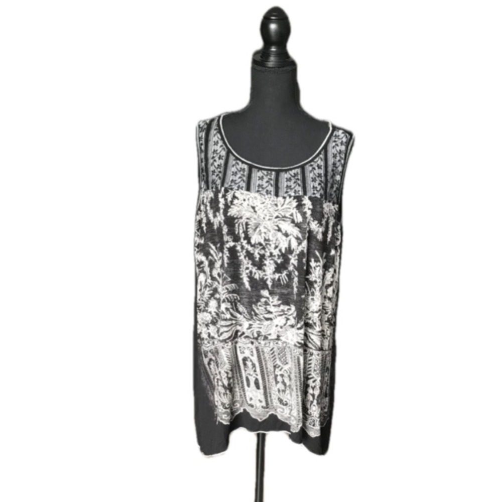 🎀Edista 2X Sleeveless Front Net Around Neck Ladies Designer Top